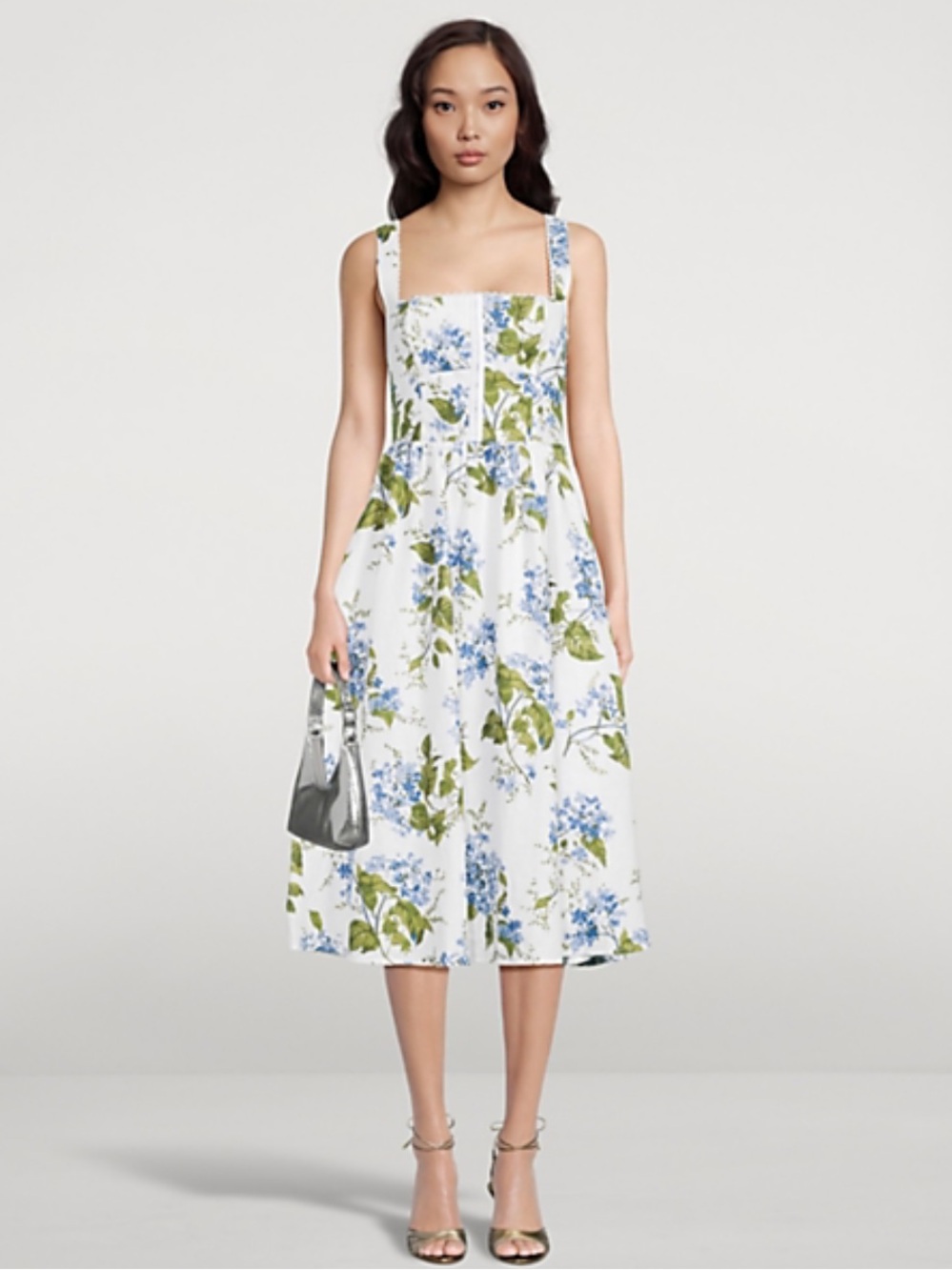 Reformation Tagliatelle Linen Midi Dress Sz 8
